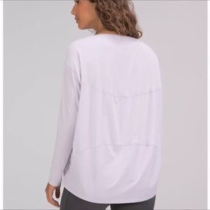 Lululemon Back in Action Soft Pink Long Sleeve Tee